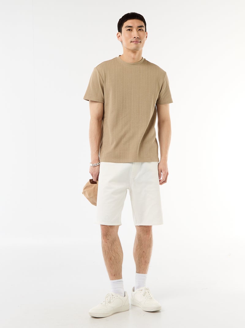 Jeansbermuda Wit - Kiabi