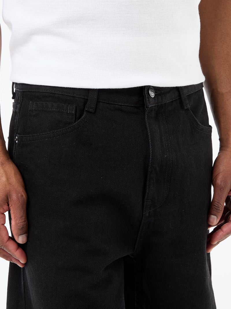 Jeansbermuda Zwart - Kiabi