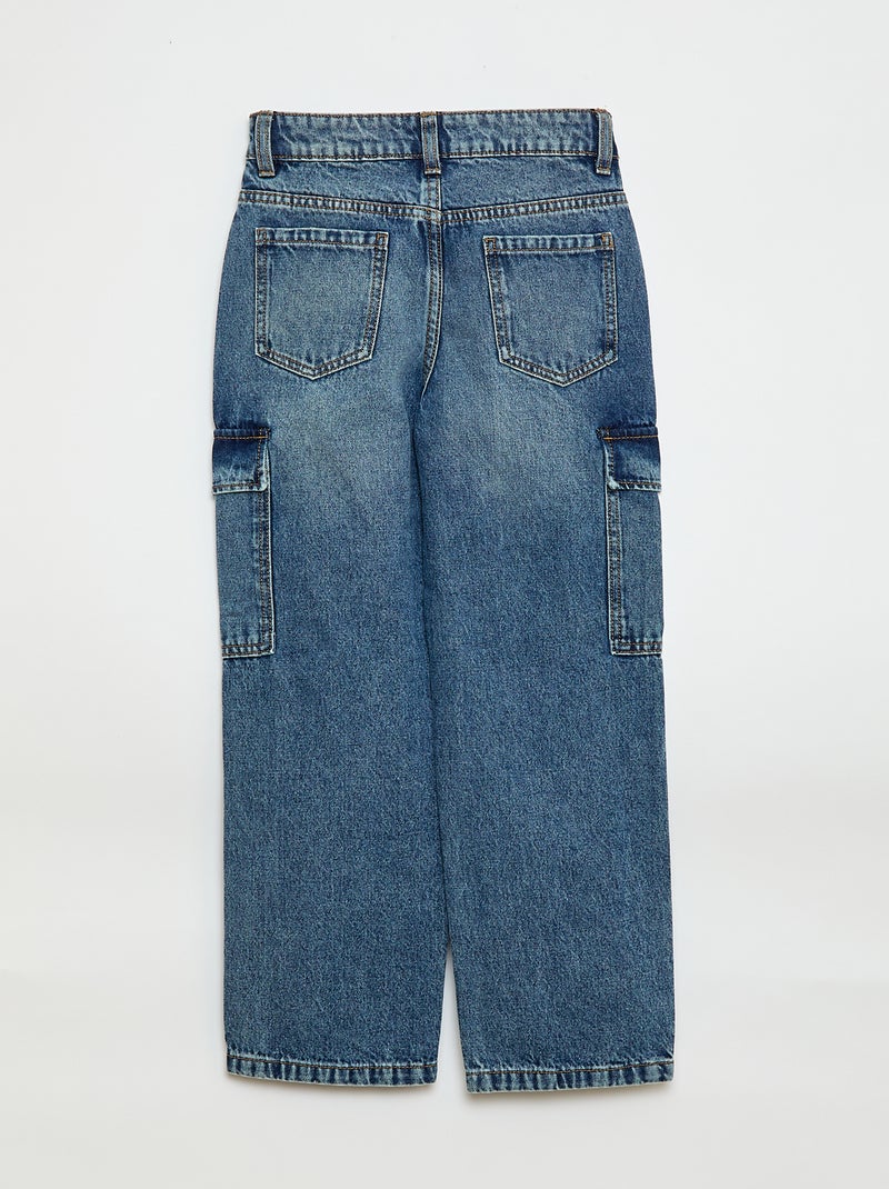 Jeansbroek met zakken Blauw - Kiabi