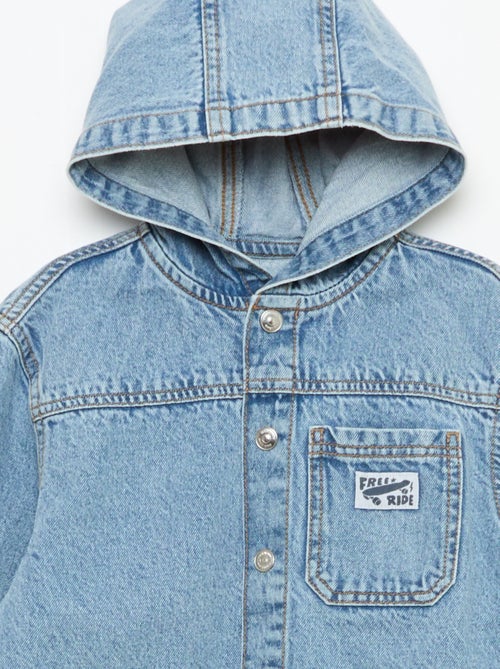 Jeansjas met capuchon - Kiabi