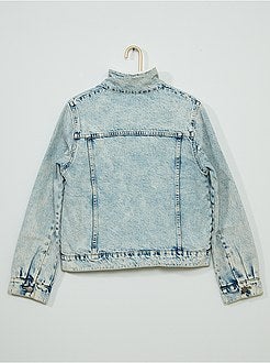 Jeansjasje met sherpakraag - Kiabi