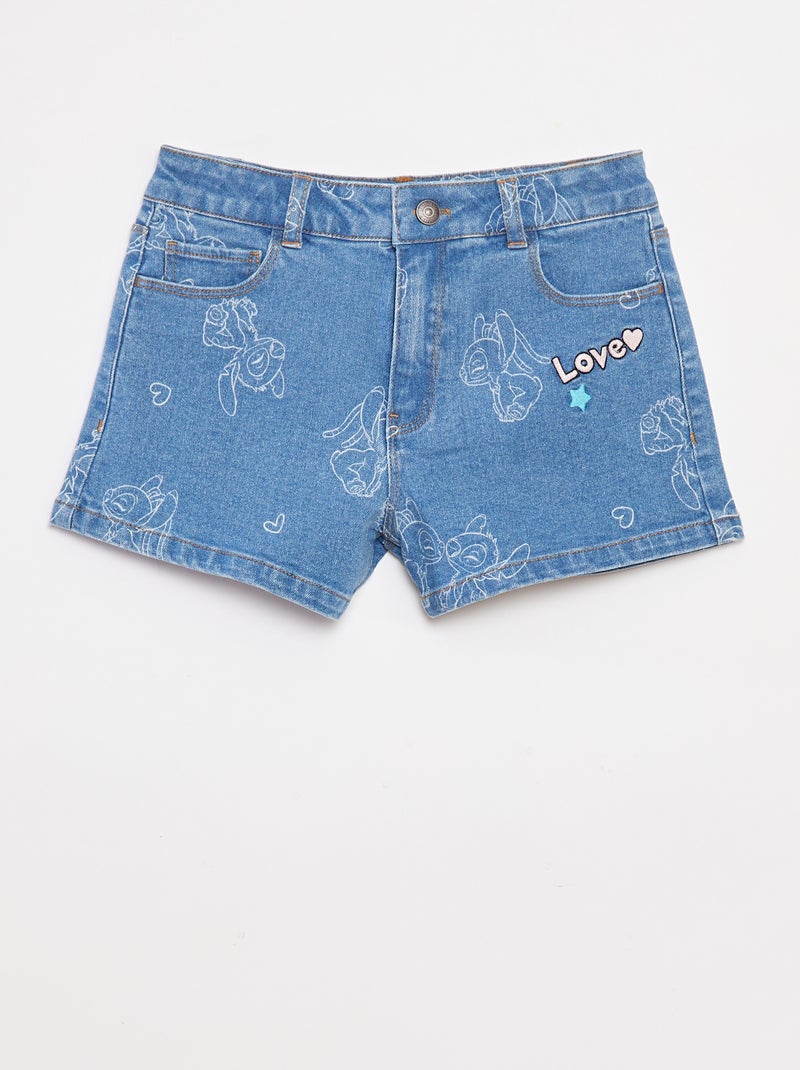 Jeansshort 'Disney' Blauw - Kiabi
