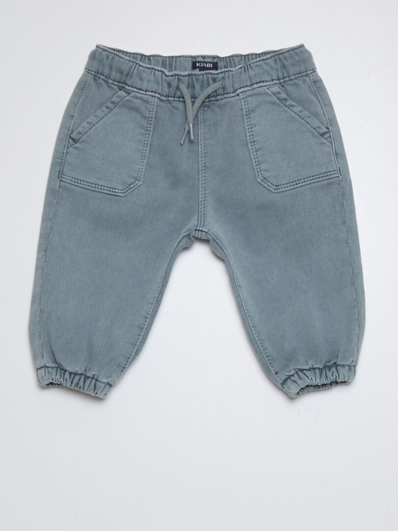 Jegging met hoge taille - BLAUW - Kiabi - 12.00€