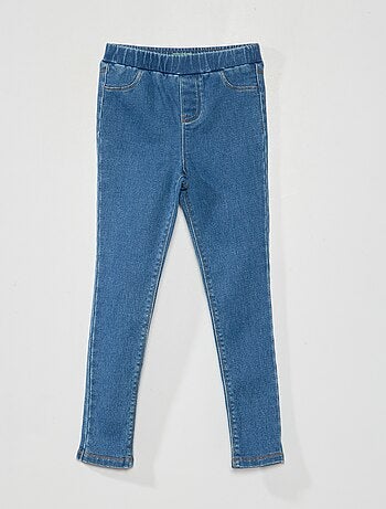 Jegging van stretchkatoen - BLAUW - Kiabi - 15.00€