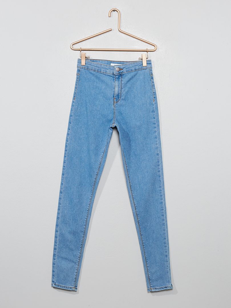 Jegging met hoge taille - BLAUW - Kiabi - 12.00€