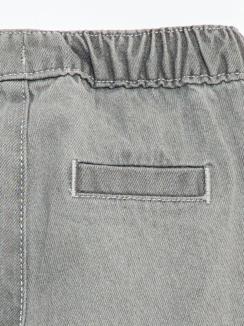 Jegging van spijkerstof Grijs - Kiabi