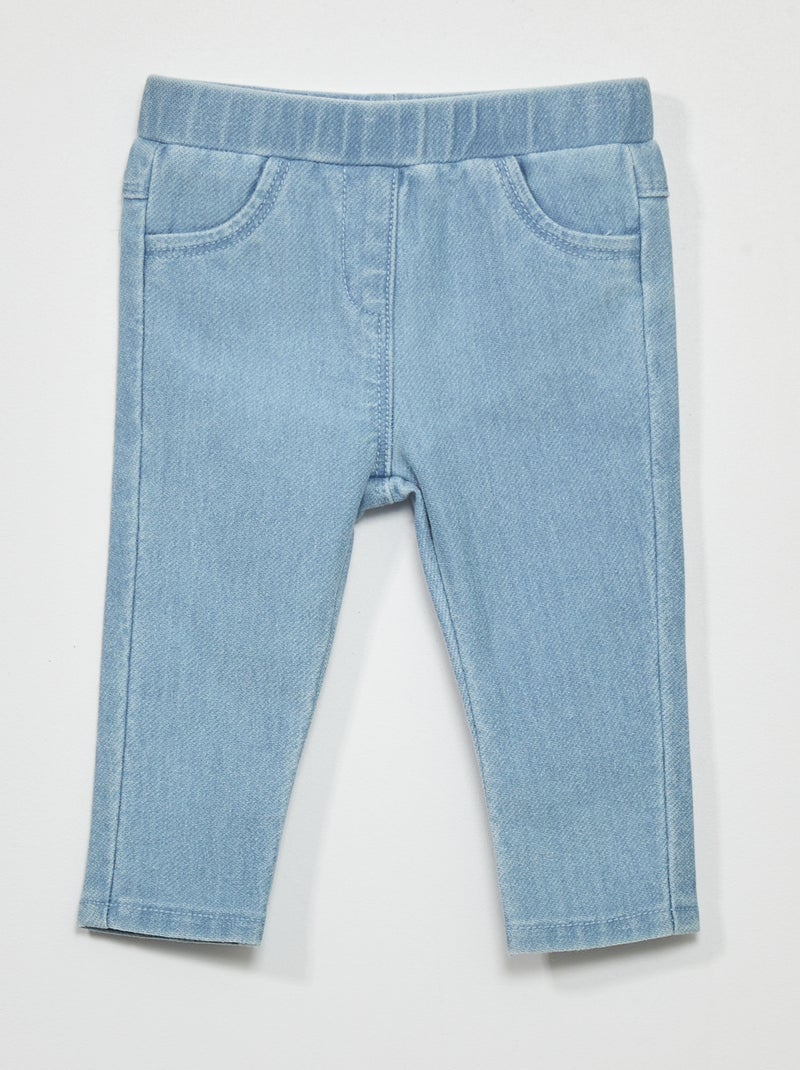 Jegging van stretchstof BLAUW - Kiabi