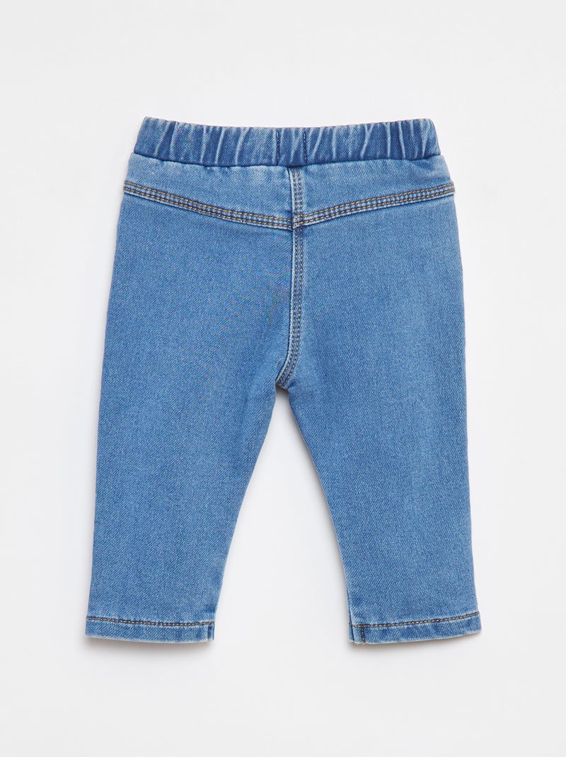 Jegging van stretchstof in denimstijl Blauw - Kiabi