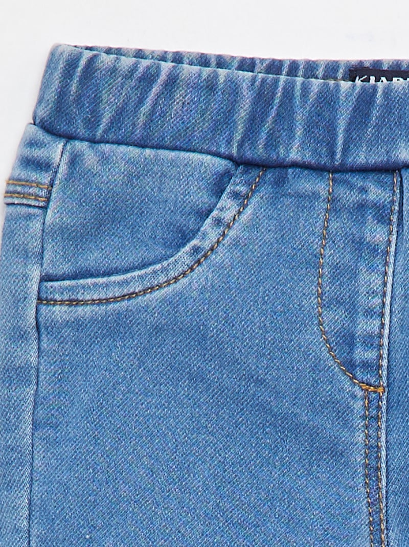 Jegging van stretchstof in denimstijl Blauw - Kiabi