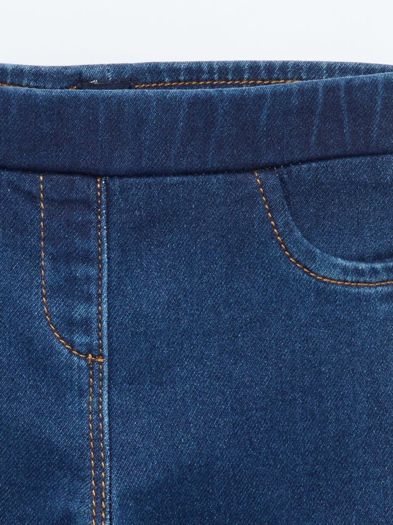 Jegging van stretchstof in denimstijl Blauw - Kiabi