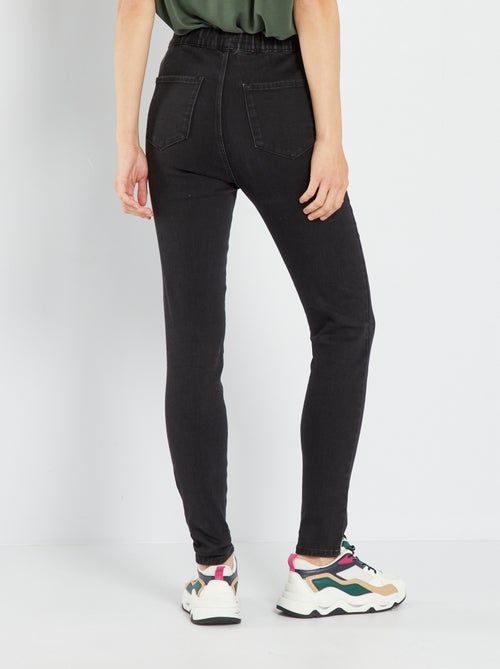 Jegging van stretchstof met hoge taille - Kiabi