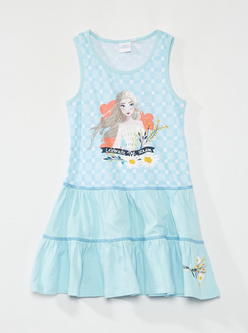 Jersey jurk 'Frozen' 'Disney' blauw - Kiabi