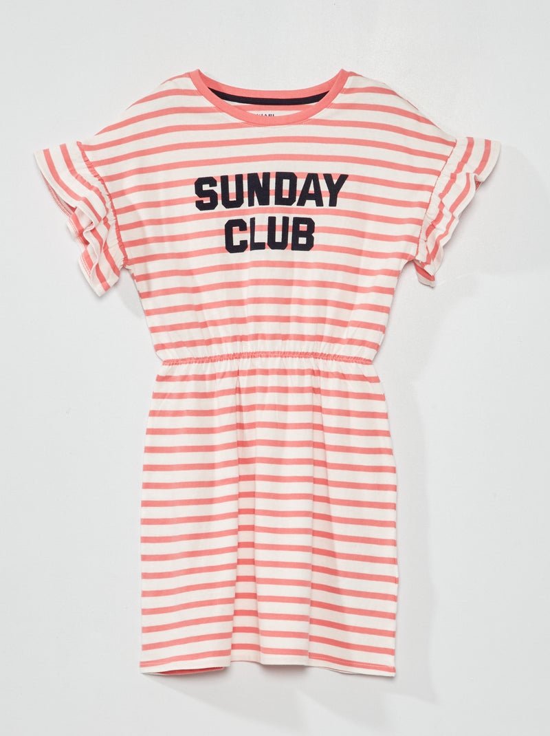 Jersey jurk met strepen ROSE - Kiabi