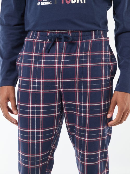 Jersey pyjama - T-shirt + broek 'Mickey' 'Disney' 2-delig - Kiabi