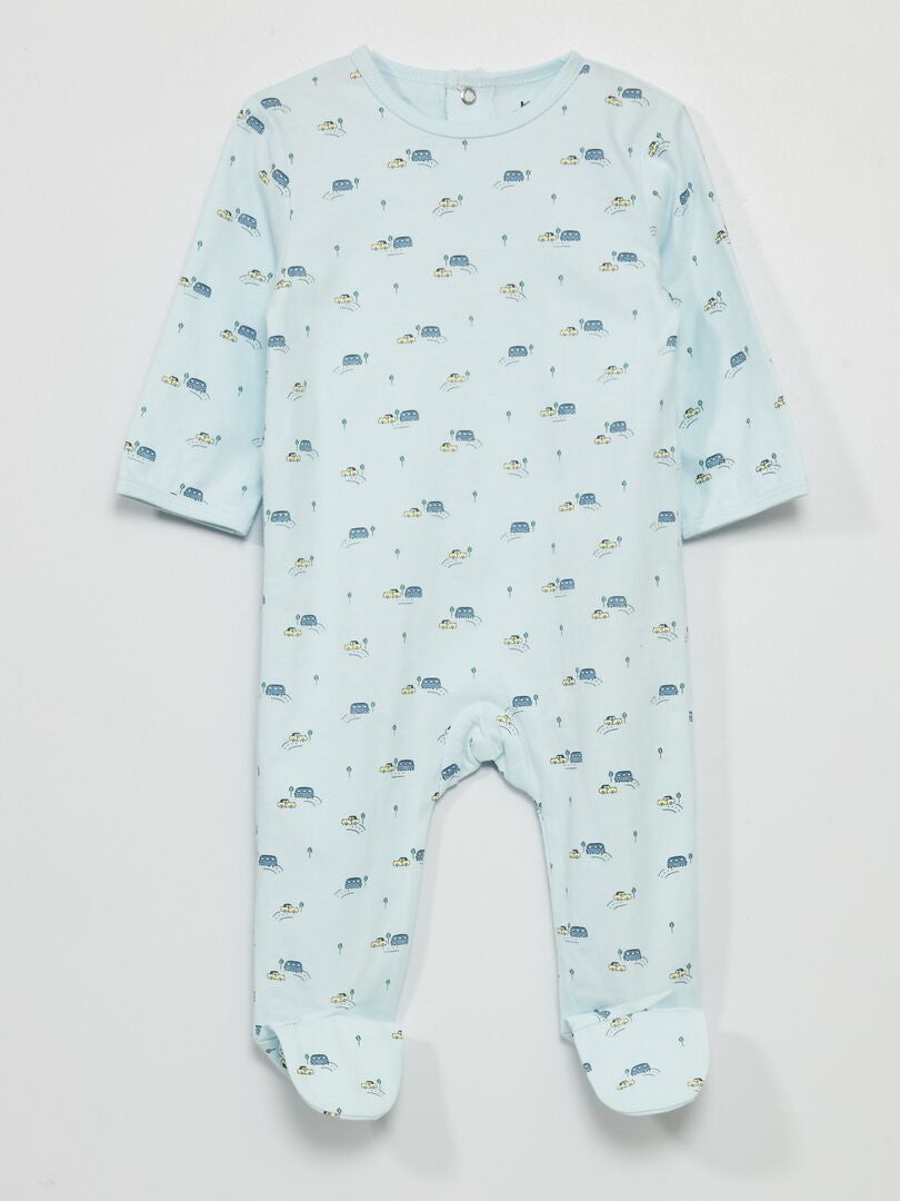 Jersey pyjama met print WIT - Kiabi