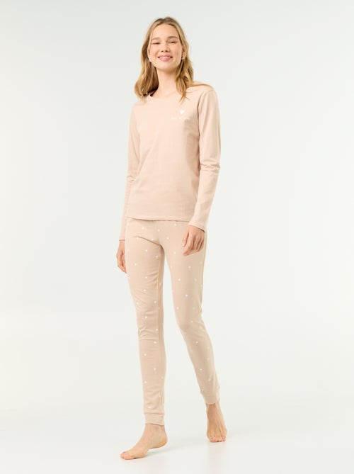 Jersey pyjamaset - 2-delig - Kiabi