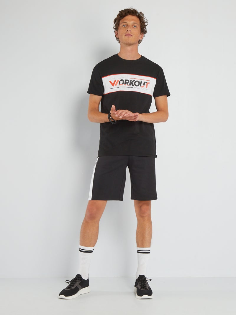 Jersey sportshirt ZWART - Kiabi