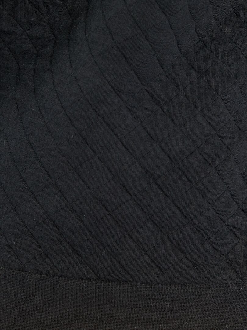 Jersey sweater met rits zwart - Kiabi