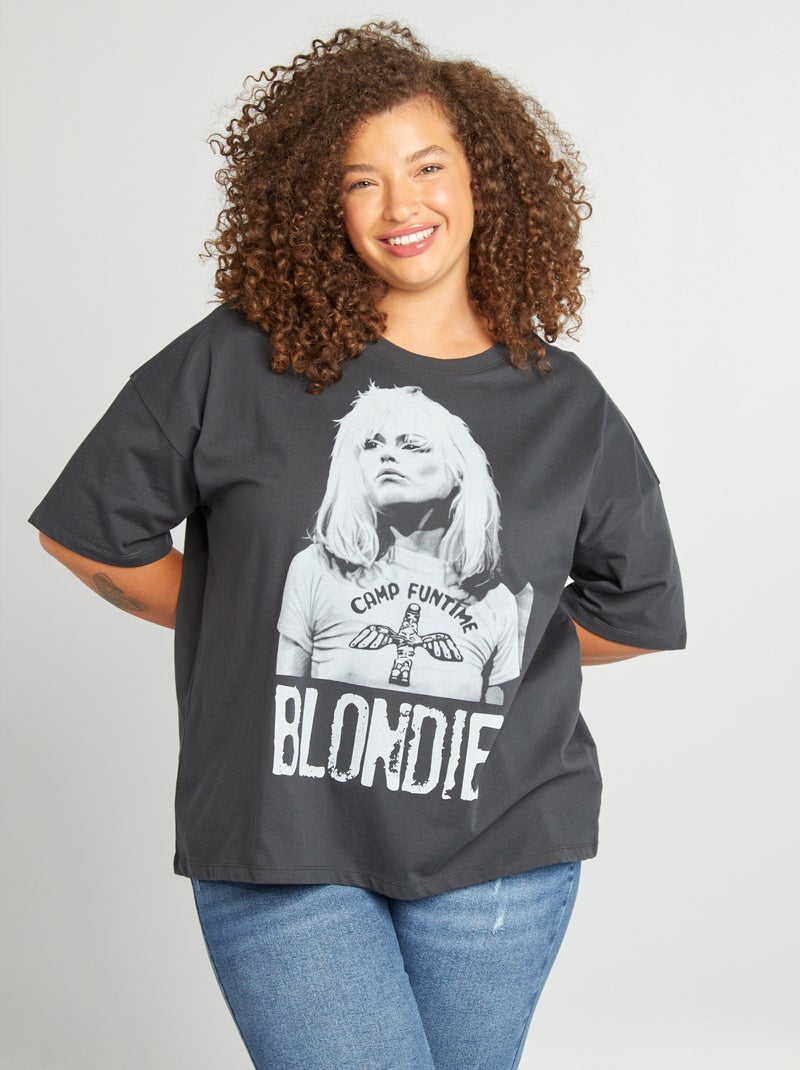 Jersey T-shirt 'Blondie' ZWART - Kiabi