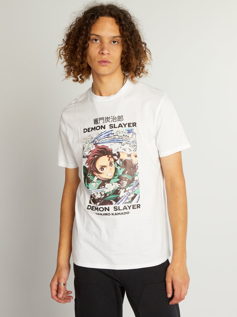 Jersey T-shirt 'Demon Slayer' WIT - Kiabi