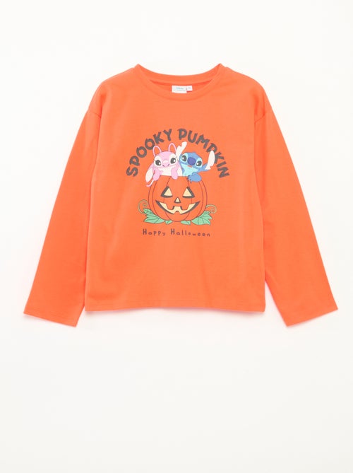 Jersey T-shirt in halloweenthema 'Disney' 'Stitch' - Kiabi