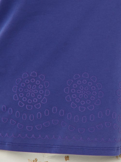 Jersey T-shirt met borduursel - Kiabi