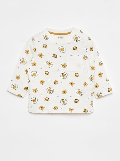 Jersey T-shirt met borstzakje - Kiabi