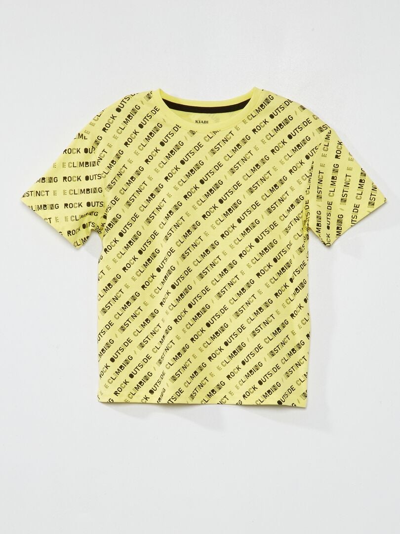 Korte Broek Heren T-shirt Met Korte Mouw En Borstzakje BIEGE