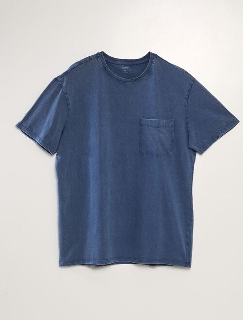 Jersey T-shirt met verwassen effect - Kiabi