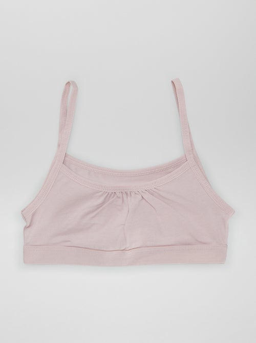 Jersey top met smalle bandjes - Setje van 2 - Kiabi