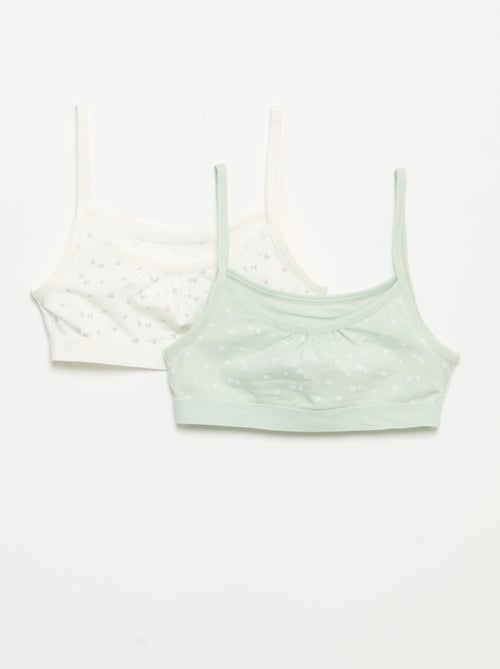 Jersey top met smalle bandjes - Setje van 2 - Kiabi