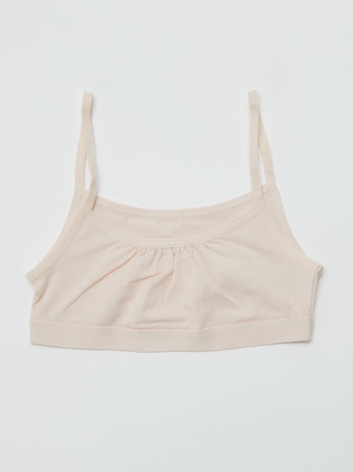 Jersey top met smalle bandjes - Setje van 2 - Kiabi