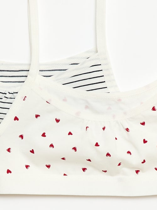 Jersey top met smalle bandjes - Setje van 2 - Kiabi