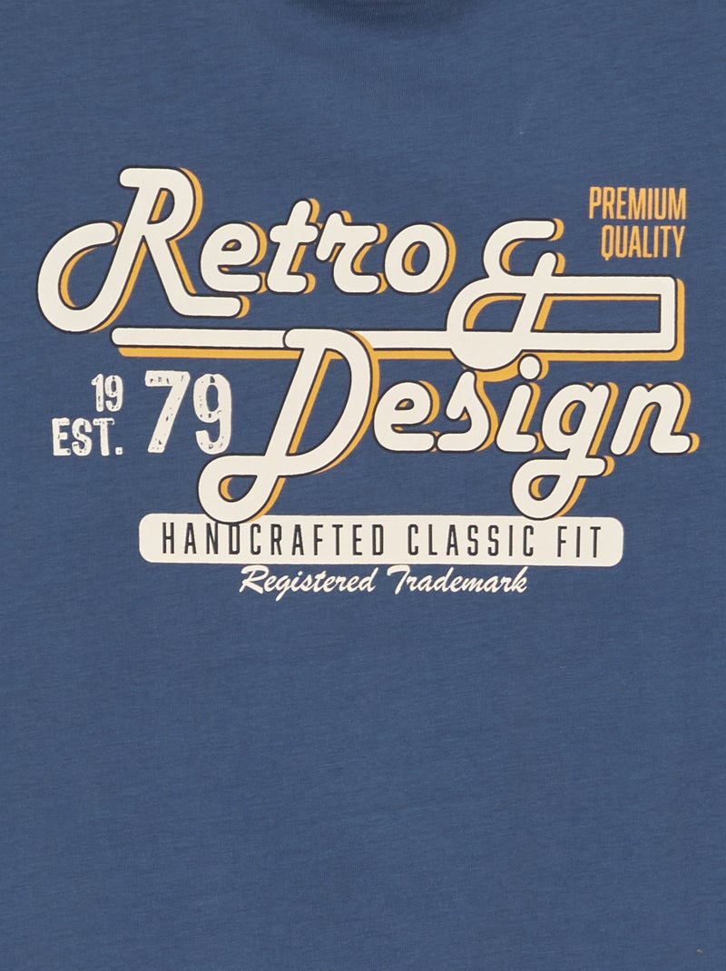 Jerseyt-shirt - gemakkelijk aan te trekken collectie BLAUW - Kiabi
