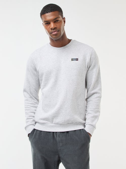 JJ Rebel | Effen, katoenen trui met print - Kiabi