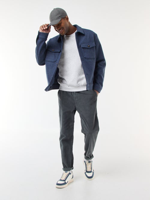 JJ Rebel | Effen, katoenen trui met print - Kiabi