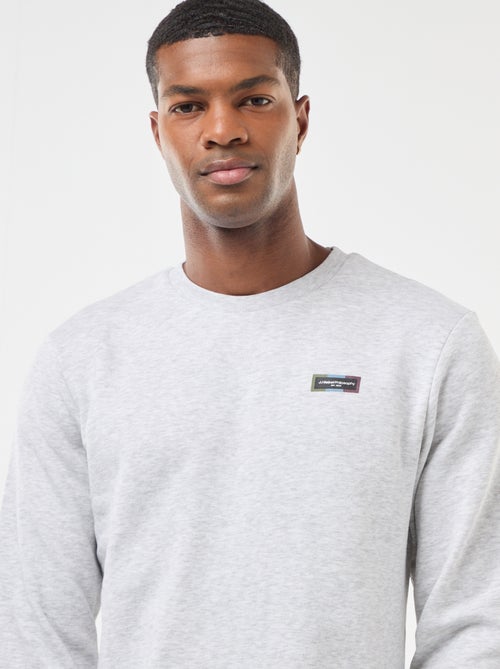 JJ Rebel | Effen, katoenen trui met print - Kiabi