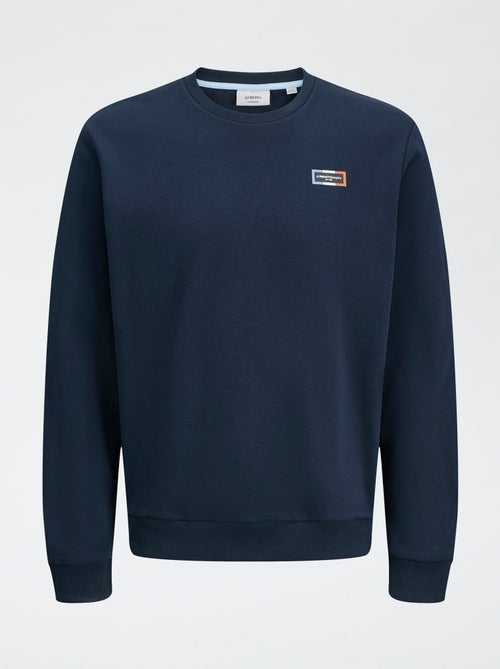 JJ Rebel | Effen, katoenen trui met print - Kiabi