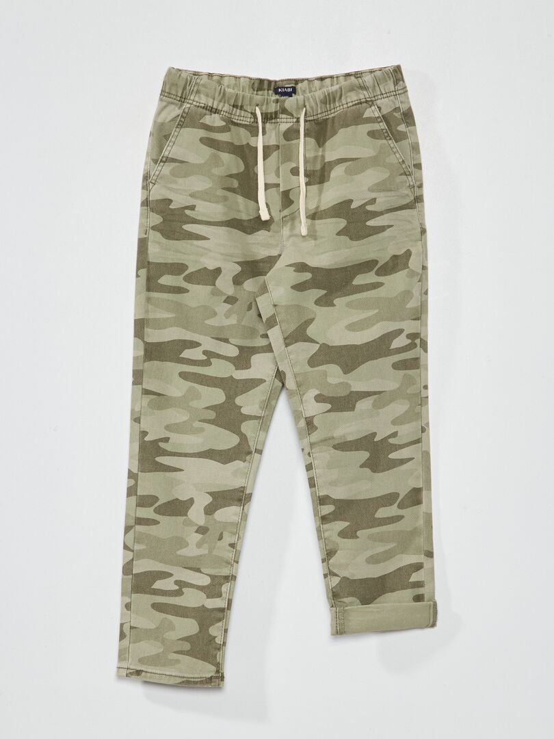 Camouflage broek 2025 dames h&m