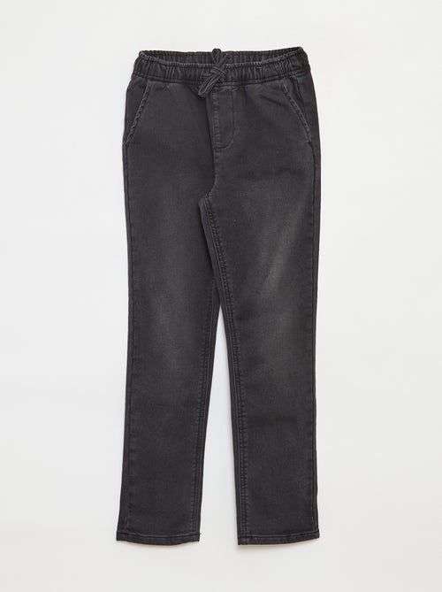 Jogg-broek van spijkerstof met elastische tailleband - Kiabi