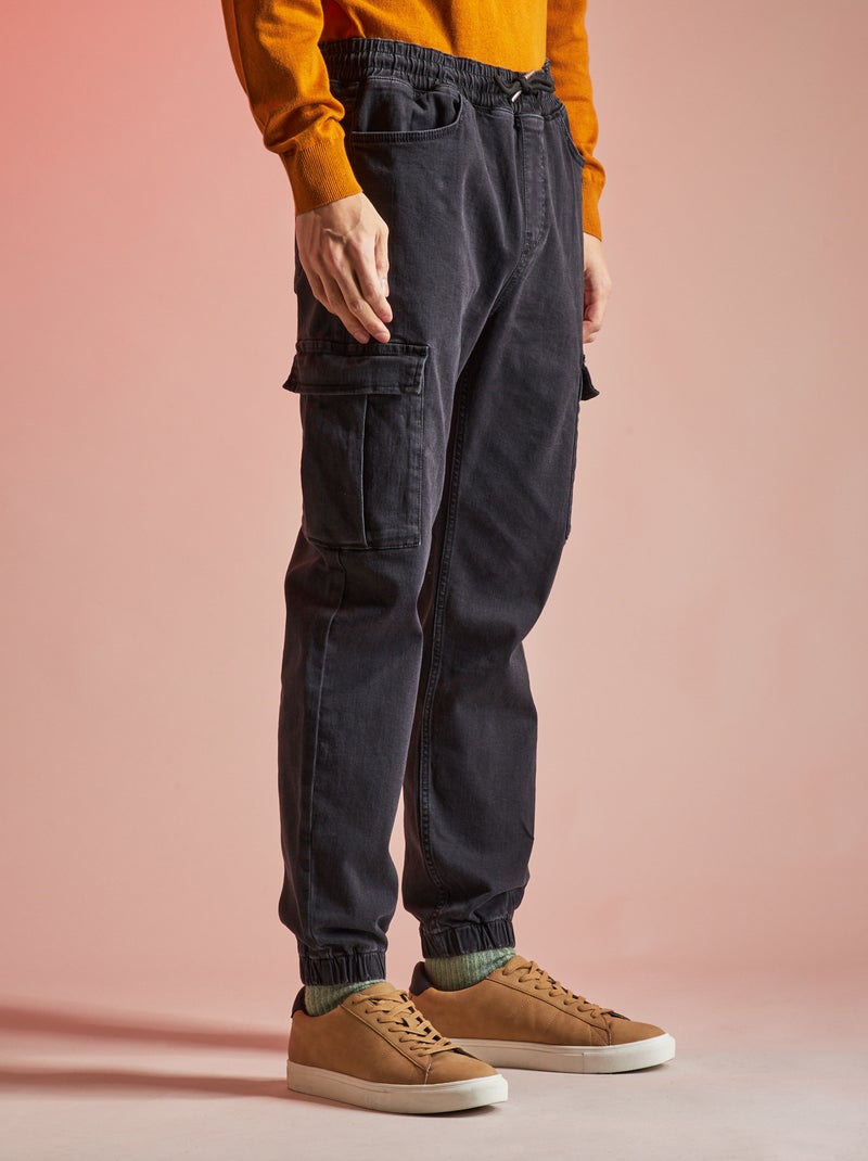 Jogg-jeans ZWART - Kiabi
