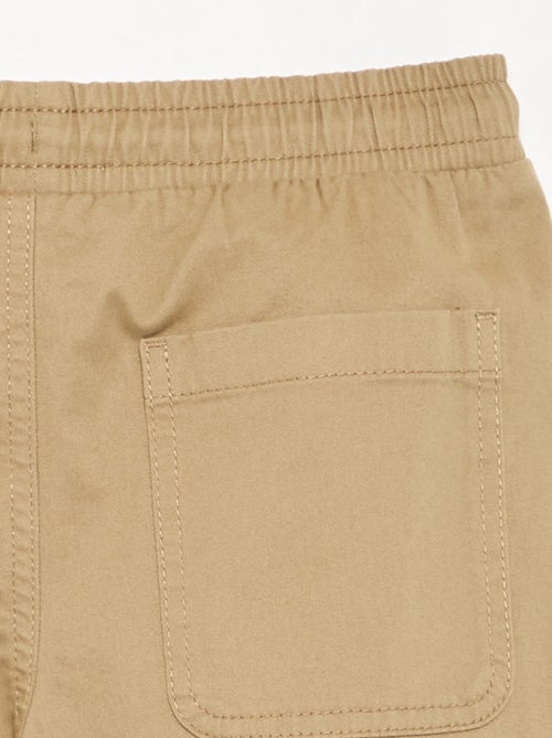 Joggerbroek van twill - comfortabele pasvorm - Kiabi