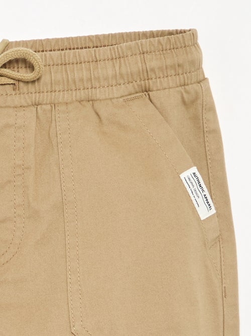Joggerbroek van twill - comfortabele pasvorm - Kiabi