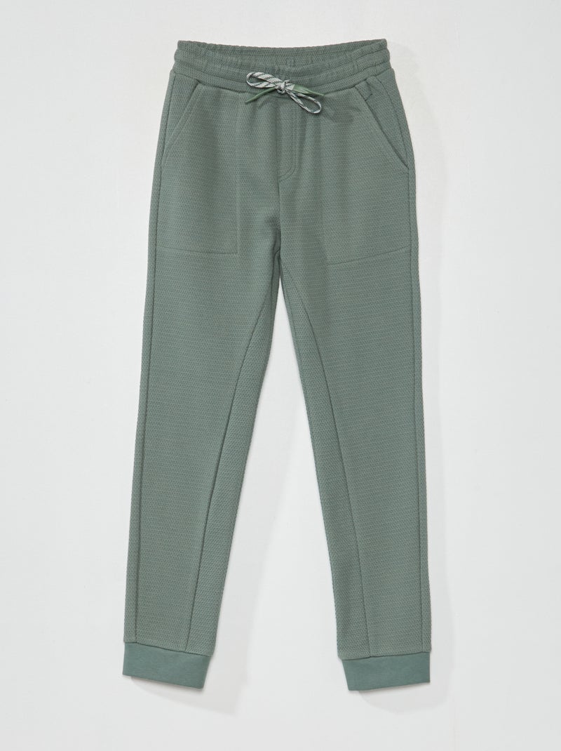 Joggingbroek - Comfortabel model grijs groen - Kiabi