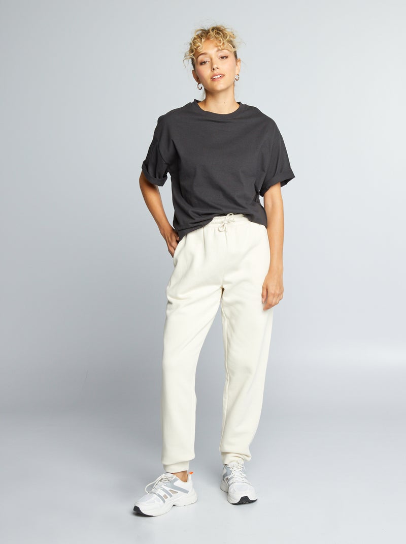 Joggingbroek beige - Kiabi