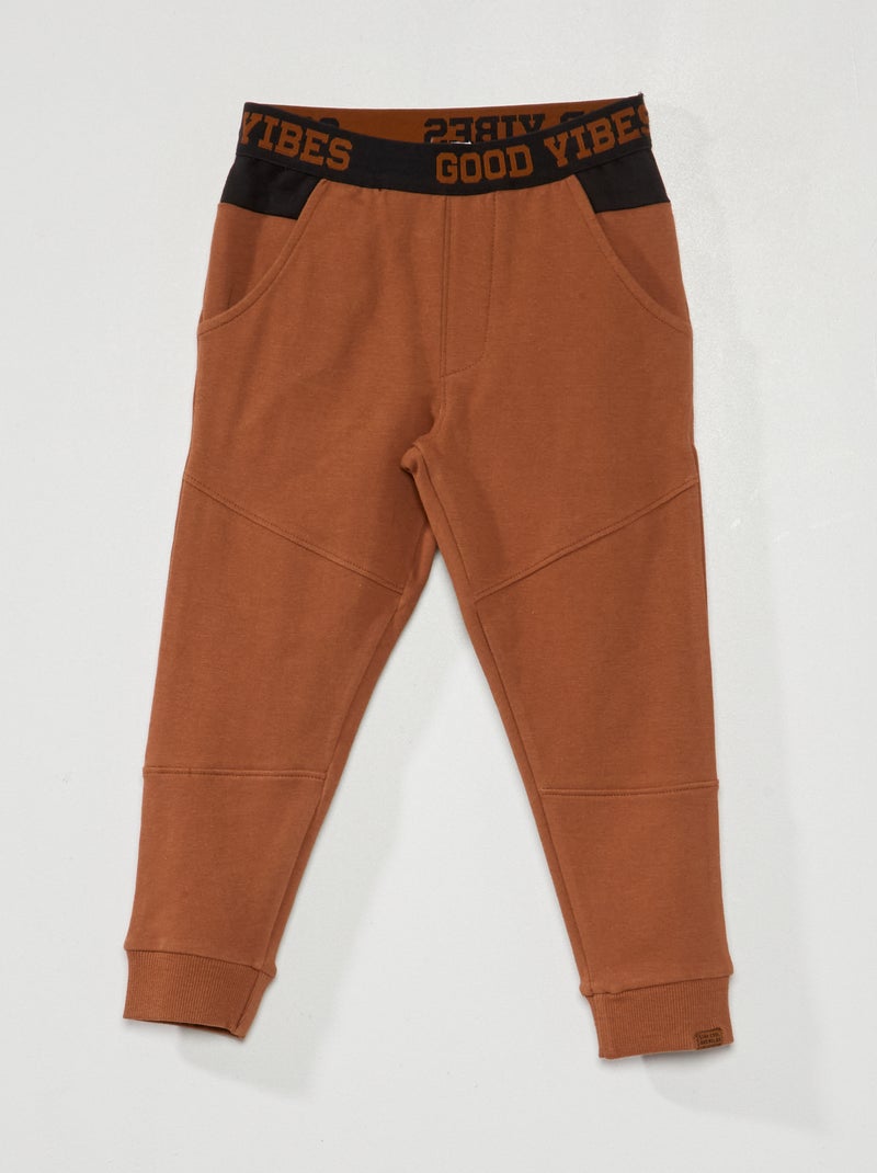 Joggingbroek BRUIN - Kiabi