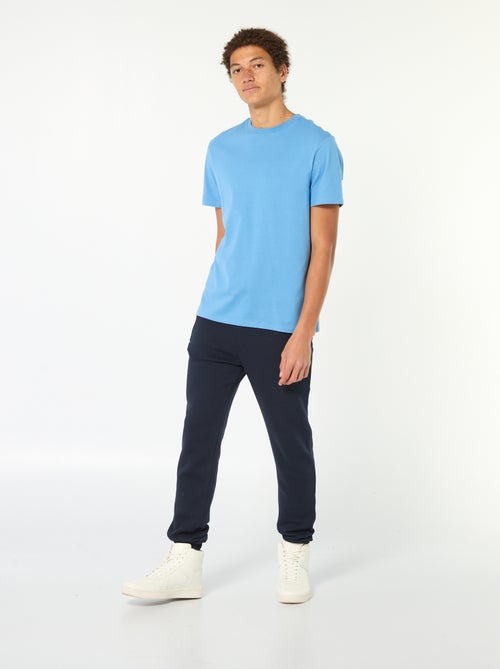 Joggingbroek met 2 zakken met ritsje - van sweatstof met zachte, geruwde binnenzijde - Kiabi