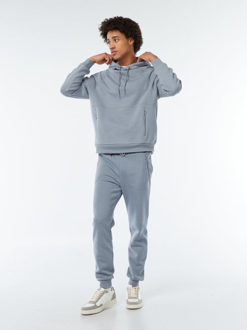 Joggingbroek met 2 zakken met ritsje - van sweatstof met zachte, geruwde binnenzijde - Kiabi