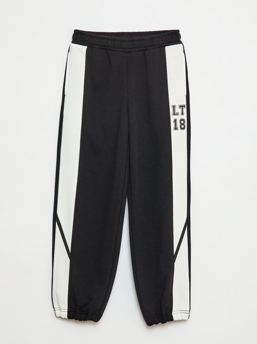 Joggingbroek met contrasterende bies - Kiabi