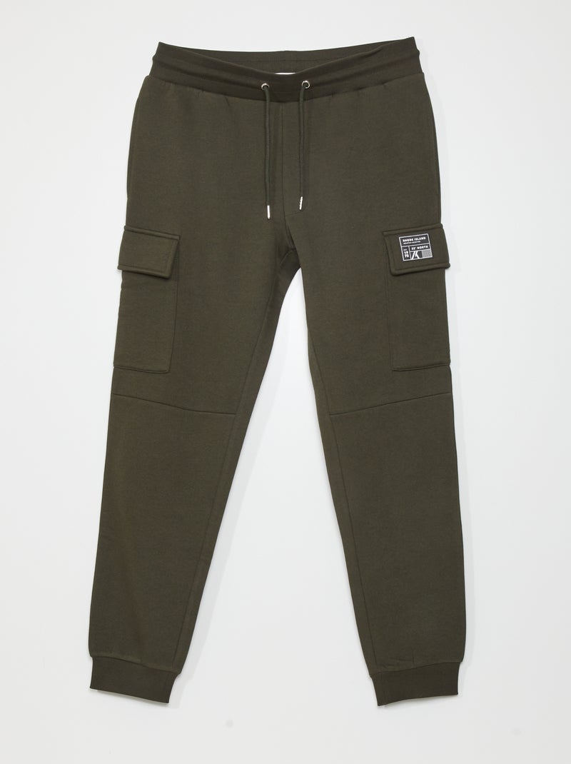 Joggingbroek met klepzakken KAKI - Kiabi
